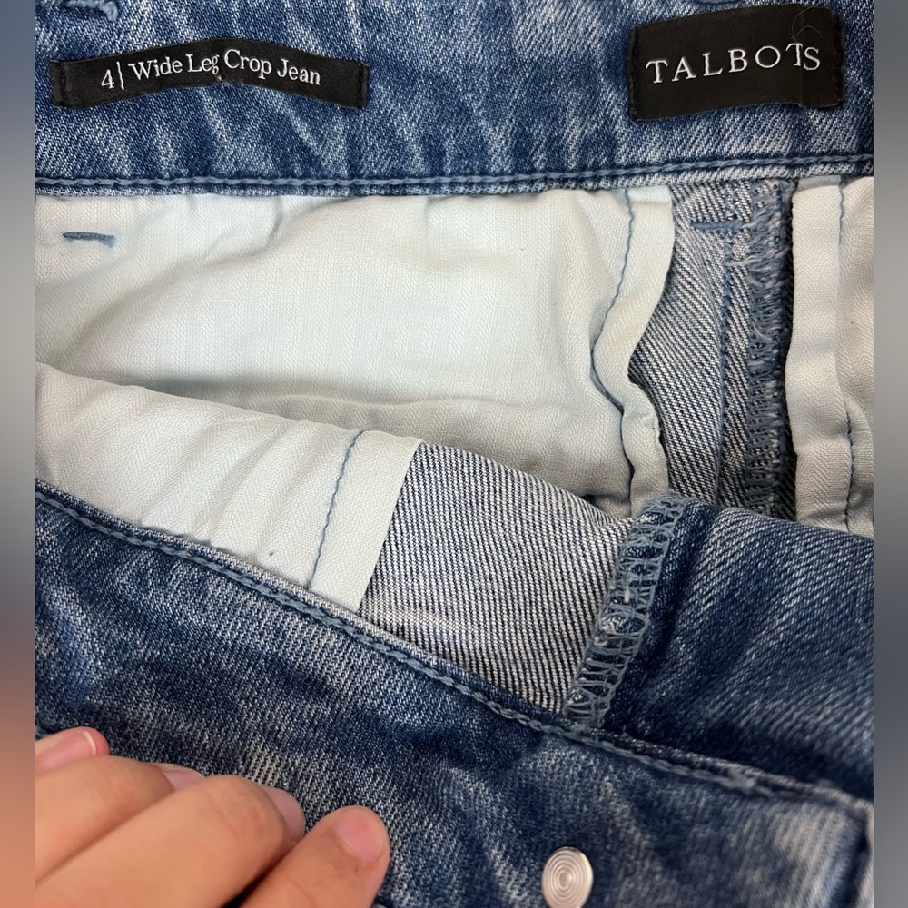 Talbot Wide Leg Crop‎ High Rise Jeans - Picture 7 of 8